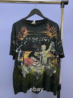 Vintage 1991 Metallica T-shirt Brockum Rare All Over Print 5 Album USA Made XL