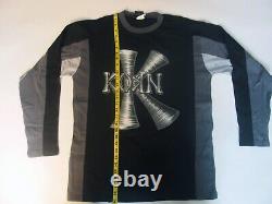 Vintage 1998 Korn Long Sleeve Jersey Shirt Giant Merch NOS Rare Nu-Metal