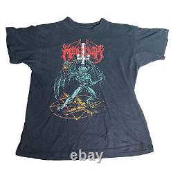 Vintage 1998 Marduk Slay the Nazarene T-shirt Mens Size XL Black Metal Rare
