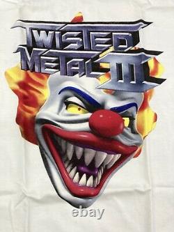 Vintage 1998 TWISTED METAL PS1 Playstation Promo T-Shirt Very Rare Deadstock XL