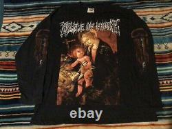 Vintage 2003 Cradle of Filth Black Metal For Bastards Long Sleeve Size L RARE