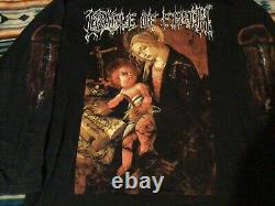 Vintage 2003 Cradle of Filth Black Metal For Bastards Long Sleeve Size L RARE