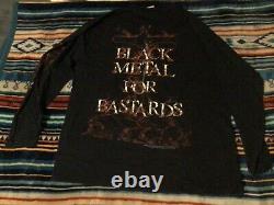 Vintage 2003 Cradle of Filth Black Metal For Bastards Long Sleeve Size L RARE