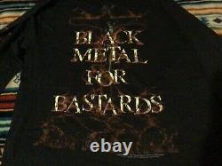 Vintage 2003 Cradle of Filth Black Metal For Bastards Long Sleeve Size L RARE