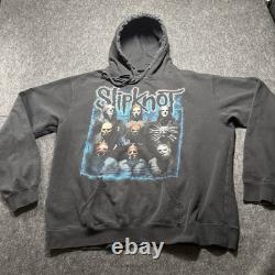 Vintage 2004 Slipknot ERA VOL. 3 Double Sided Hoodie Men Sz XXL Black Rare Metal