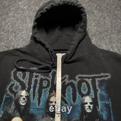 Vintage 2004 Slipknot ERA VOL. 3 Double Sided Hoodie Men Sz XXL Black Rare Metal