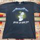 Vintage 80s Metallica Metal Up Your Ass T-shirt Size Xl Rock Band Tee 1987 Rare