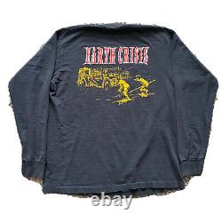 Vintage 90s Earth Crisis New York Hardcore Metal Band T Shirt Mens XL Rare