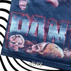 Vintage 90s Pantera SKULL Skeleton Shirt Heavy Metal XL RARE