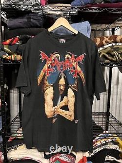 Vintage 90s Rare MAYHEM Chimera Heavy Metal Double Sided Band T Shirt Size XL