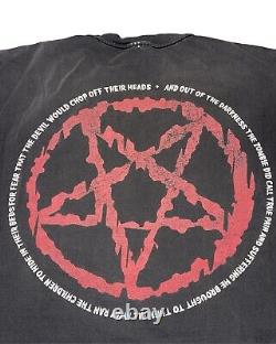 Vintage 90s Rob Zombie Hellbilly Deluxe Rare Metal Band Shirt Large Black
