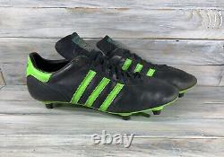 Vintage Adidas Penarol 70S Made In France Black Green Very Rare Retro Shoes