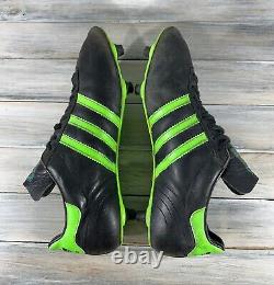 Vintage Adidas Penarol 70S Made In France Black Green Very Rare Retro Shoes