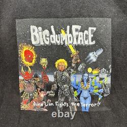 Vintage Big Dumb Face Shirt Mens XL Black 90s Metal Funk Pop Disco RARE Music