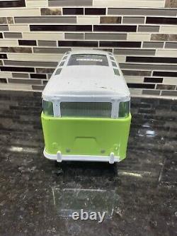 Vintage Buddy L window Metal Toy Bus 10.5 Volkswagen Rare Green White 1960s Van