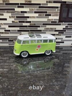 Vintage Buddy L window Metal Toy Bus 10.5 Volkswagen Rare Green White 1960s Van