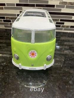 Vintage Buddy L window Metal Toy Bus 10.5 Volkswagen Rare Green White 1960s Van