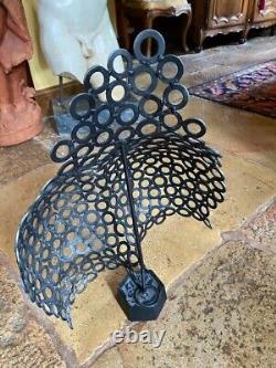 Vintage Callipyge Sculpture Woman Metal Butt Statues Gluteal Decor Rare Old 20th