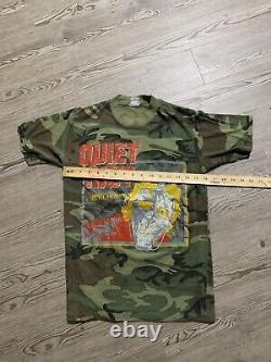 Vintage Camo Quiet Riot Mental Health Rare 80s Shirt Metal Size N/a