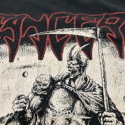 Vintage Cancer Metal Band T-Shirt Sz XL Rare