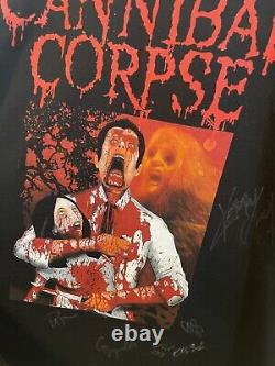 Vintage Cannibal Corpse Death Walking Terror SIGNED XL T Shirt 2007 Metal RARE