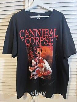 Vintage Cannibal Corpse Death Walking Terror SIGNED XL T Shirt 2007 Metal RARE