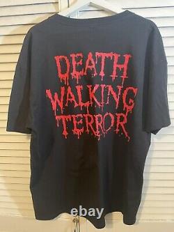 Vintage Cannibal Corpse Death Walking Terror SIGNED XL T Shirt 2007 Metal RARE