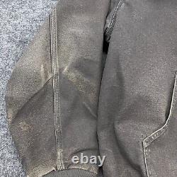 Vintage Carhartt Jacket Mens XL RARE Metal Gray J160-MTL Distressed Canvas Faded