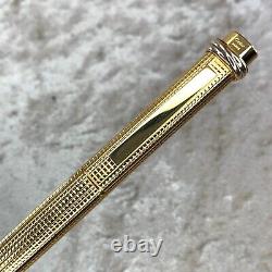 Vintage Cartier Ballpoint Pen Vendome Trinity Rare Pave Cut Texture withCase&Card