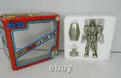 Vintage Clover Gundam Mini Gokin Diecast Raw Metal Japanese Robot 1970's RARE #2