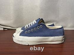 Vintage Converse Mens 3.5 JACK PURCELL Blue Periwinkle Suede USA MADE Irregular