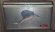 Vintage Cronco 1950's Sail Fish Aluminum Cooler. Large. Working. Rare Metal Top