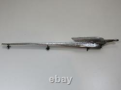 Vintage Dragon Bird Hood Ornament Emblem Trim Badge Decal Metal Deco Unique Rare