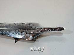 Vintage Dragon Bird Hood Ornament Emblem Trim Badge Decal Metal Deco Unique Rare