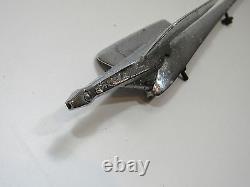 Vintage Dragon Bird Hood Ornament Emblem Trim Badge Decal Metal Deco Unique Rare