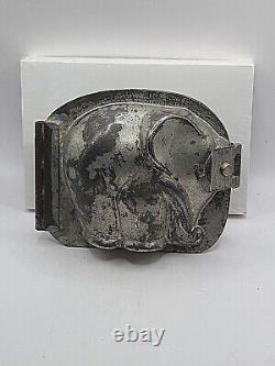 Vintage Elephant Metal Hinged Rare Medium Animal African Chocolate Mold