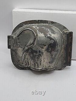 Vintage Elephant Metal Hinged Rare Medium Animal African Chocolate Mold