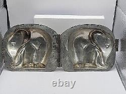 Vintage Elephant Metal Hinged Rare Medium Animal African Chocolate Mold