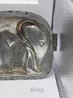 Vintage Elephant Metal Hinged Rare Medium Animal African Chocolate Mold