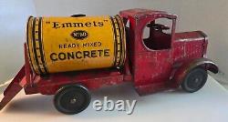 Vintage Emmet Toy 1929-31 Concrete Mixer Truck Rare