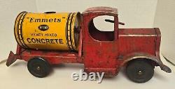 Vintage Emmet Toy 1929-31 Concrete Mixer Truck Rare