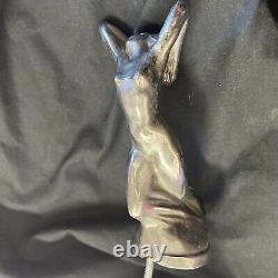 Vintage HOOD ORNAMENT Laliques VITESS Goddess Metal Style Rare Mascot Art De