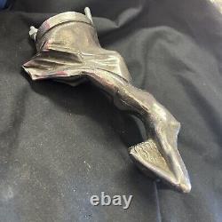 Vintage HOOD ORNAMENT Laliques VITESS Goddess Metal Style Rare Mascot Art De