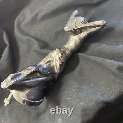 Vintage HOOD ORNAMENT Laliques VITESS Goddess Metal Style Rare Mascot Art De