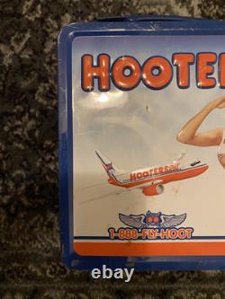 Vintage HOOTERS AIR Metal Tin Lunchbox With Thermos Rare
