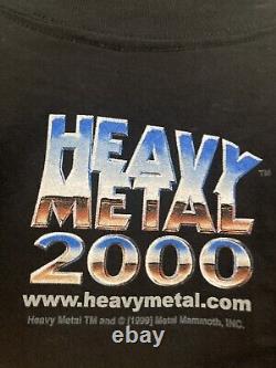 Vintage Heavy Metal 2000 Movie Shirt Large Rare 1999 Winterland Comic 90s VTG