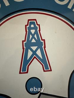 Vintage Houston Oilers NFL 14 Metal Beer Serving Bar Tray Football 1970s RARE