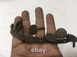 Vintage India Tribal Naga Metal NECKLACE NECK 5 PIECE handmade Wierd RARE