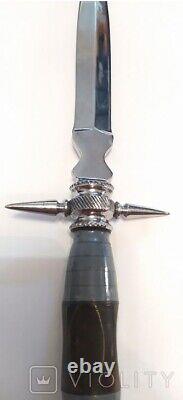 Vintage Knife Dagger Bakelite Handle Metal Old Men's Fixed Steel Rare