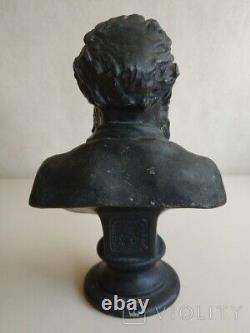 Vintage Leo Tolstoy Bust Russian Figure Soviet Metal Marked Legacy Rare Old 20th